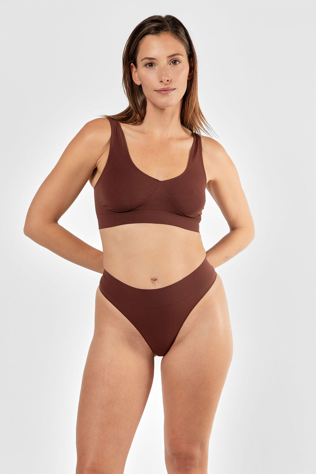 Essentials tank bra Brown