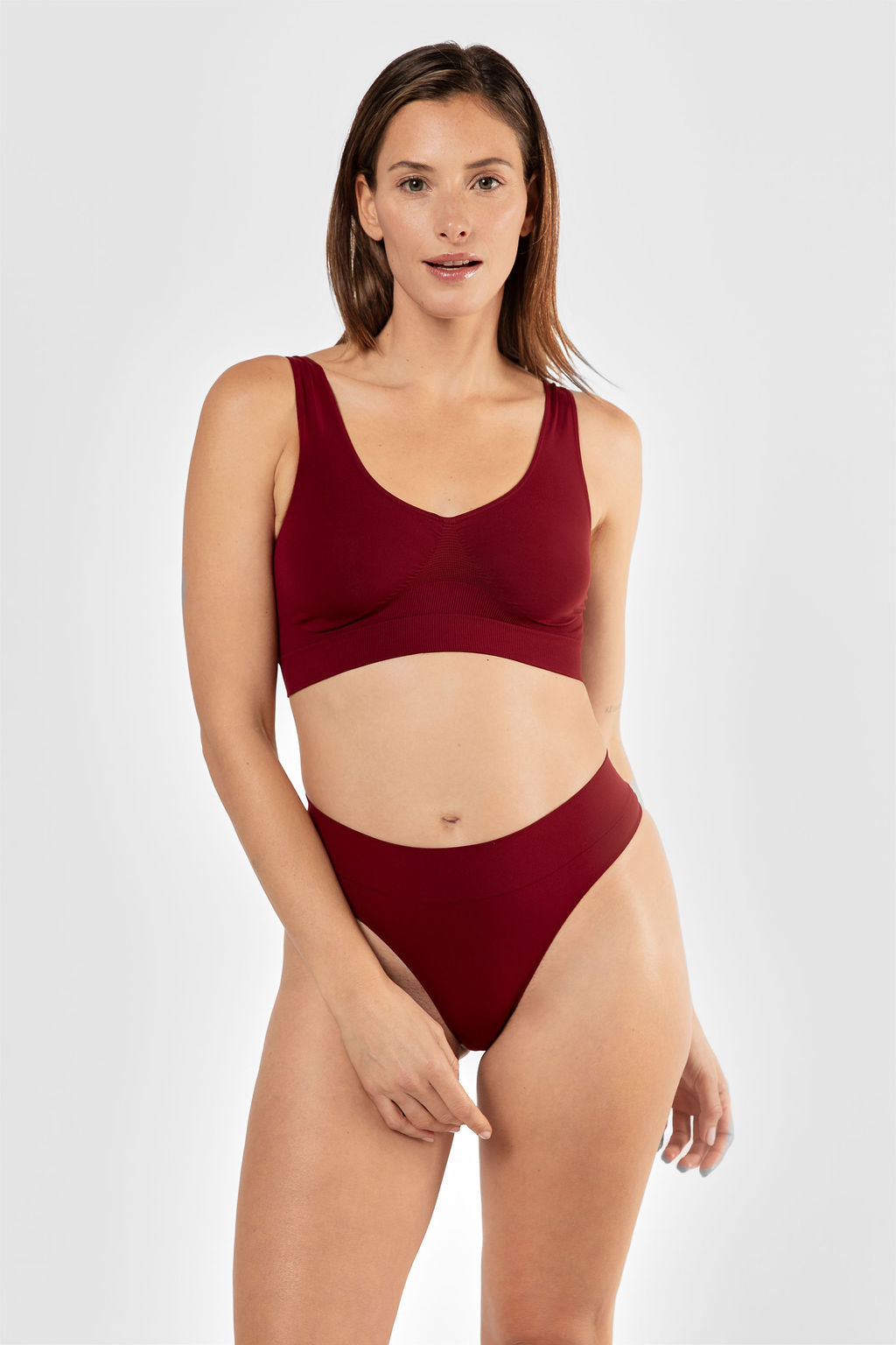 Essentials tank bra Bordeaux