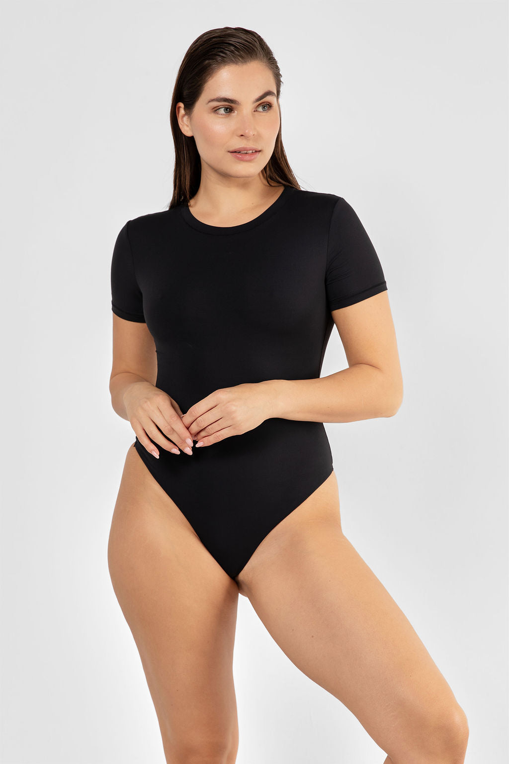 Softskin T-shirt Bodysuit Black