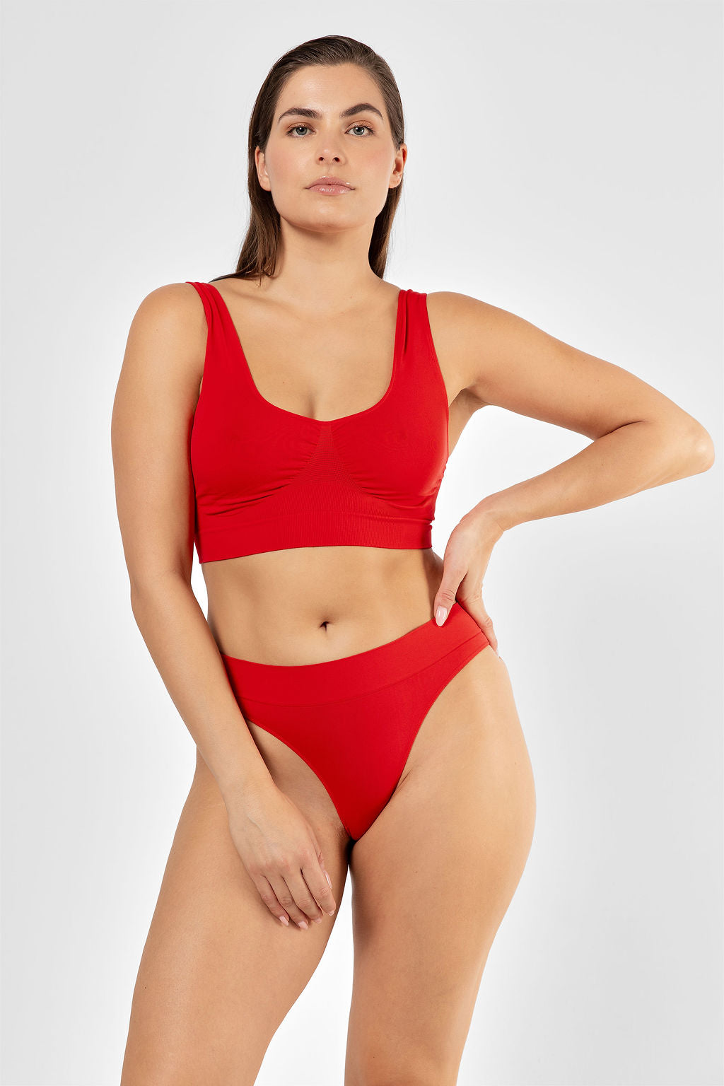 Essentials tank bra Red