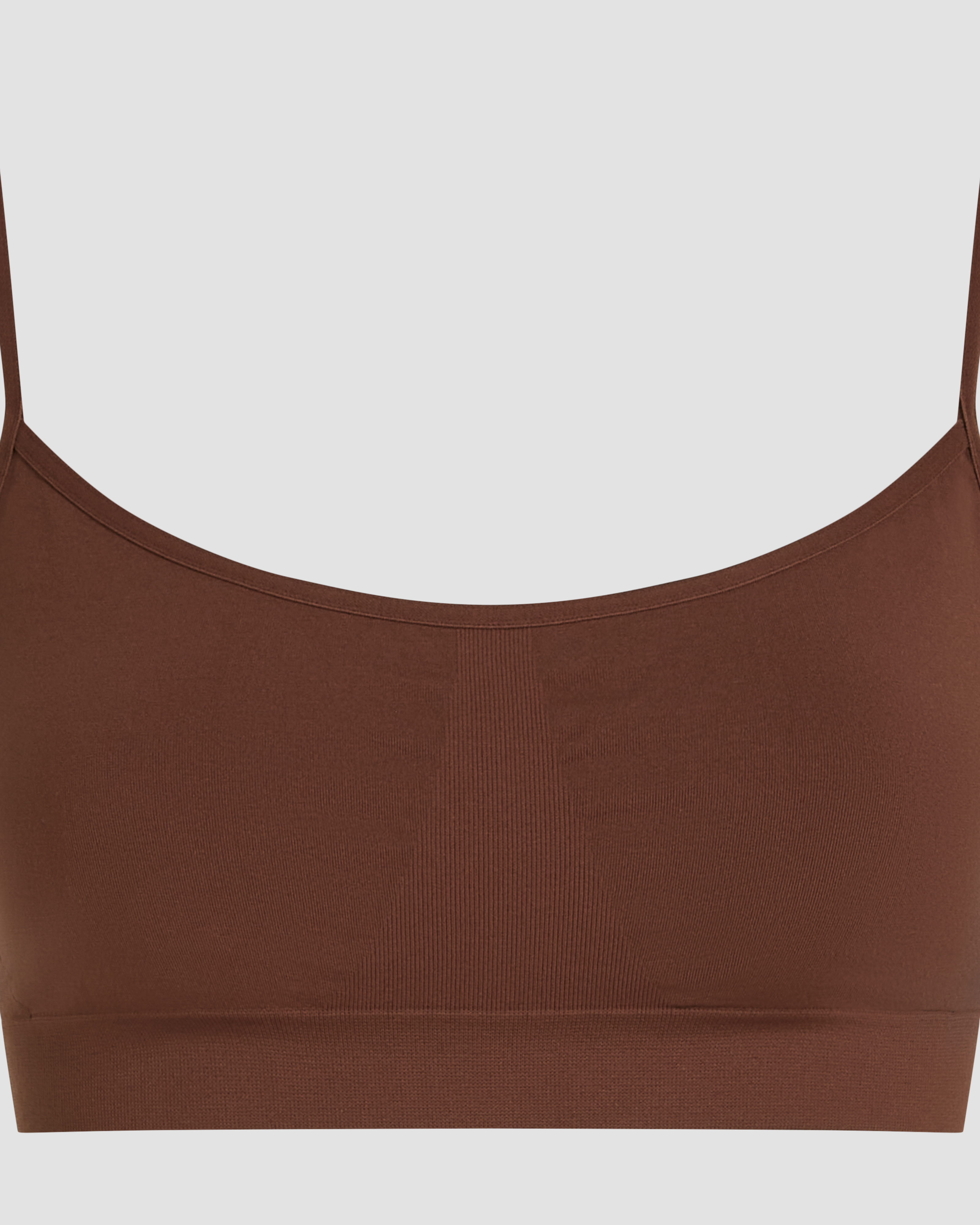 Essentials Scoop bralette Brown