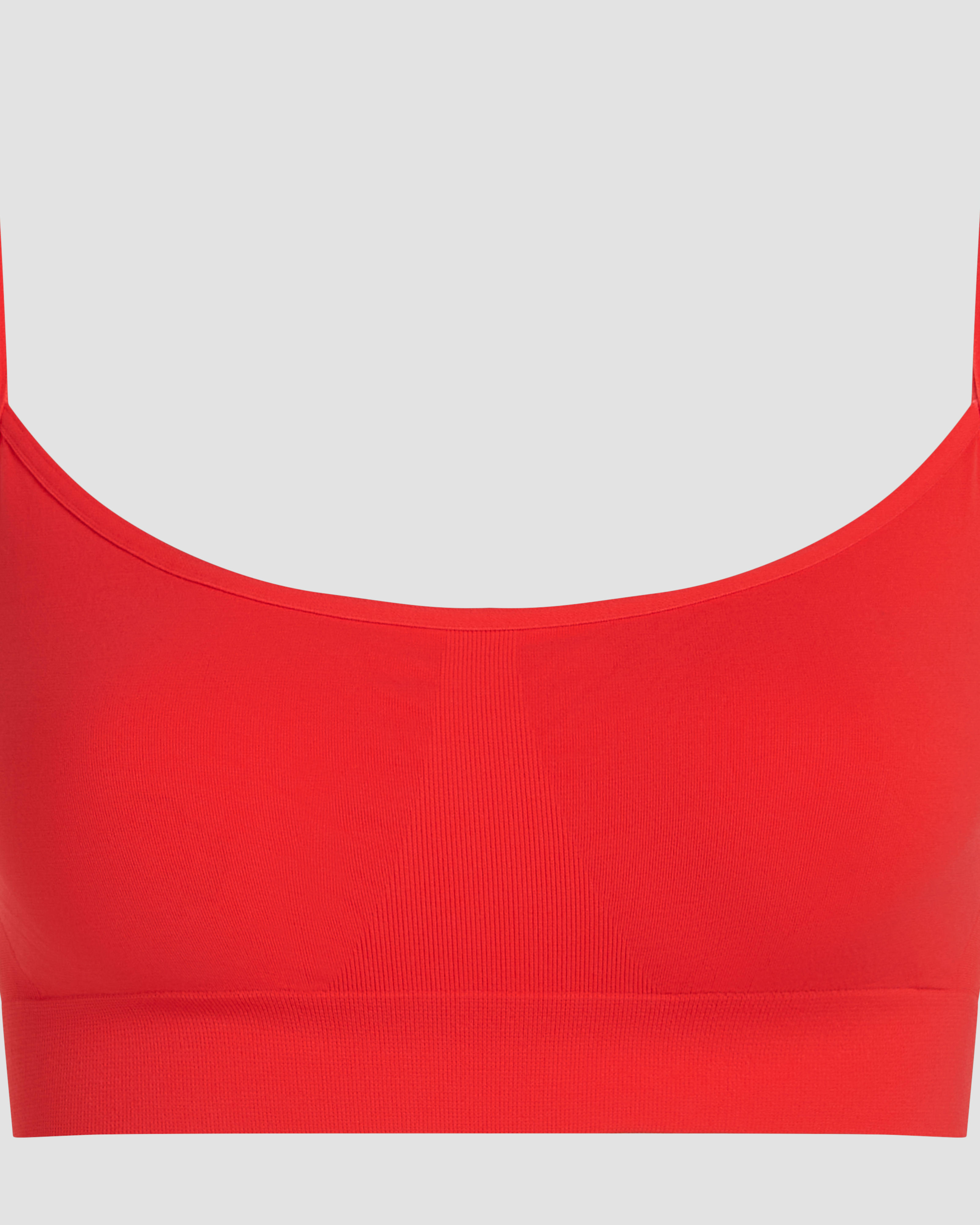 Essentials Scoop bralette Red